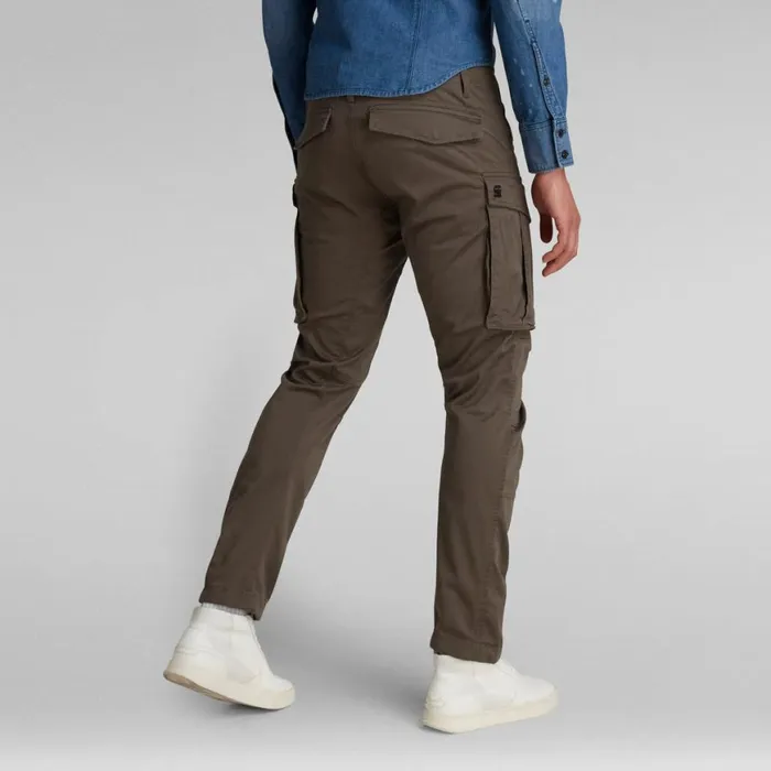 Cargos and Chinos Men GStar RAW Rovic Zip 3D Straight Tapered Pant Gs Grey