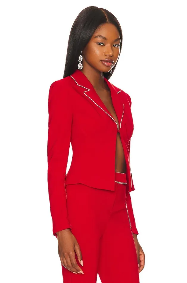 Catalina Micro Jacket Cherry Red Women Lovers and Friends Jackets and Coats