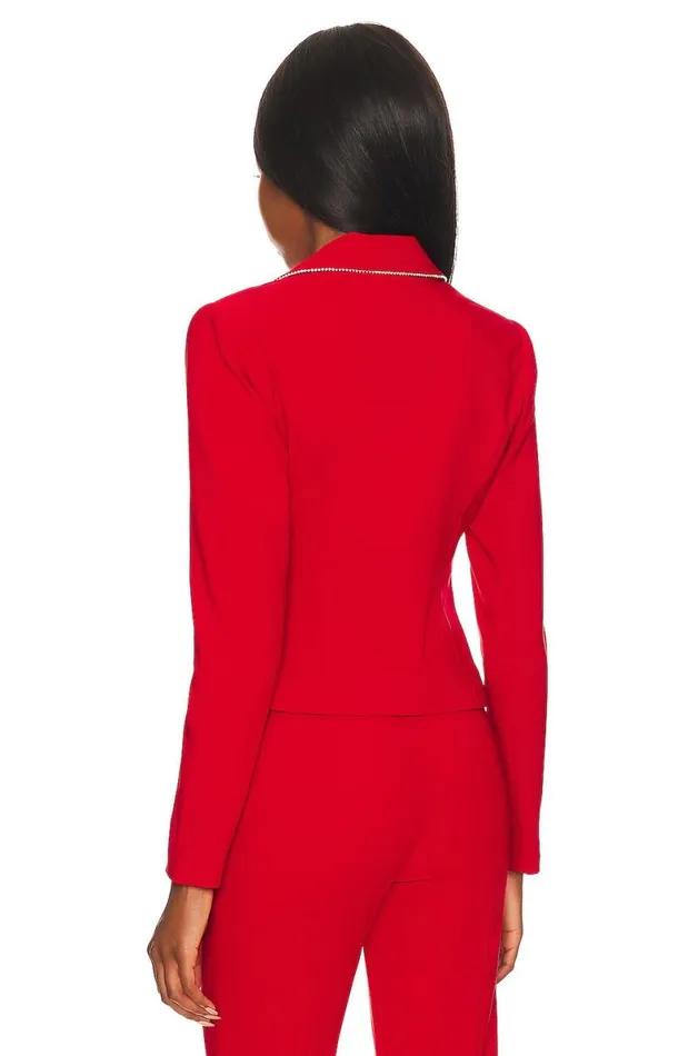 Catalina Micro Jacket Cherry Red Women Lovers and Friends Jackets and Coats