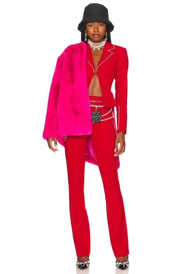 Catalina Micro Jacket Cherry Red Women Lovers and Friends Jackets and Coats