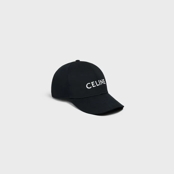 Celine Baseball Cap In Cotton Black Men CELINE HATS AND SOFT ACCESSORIES