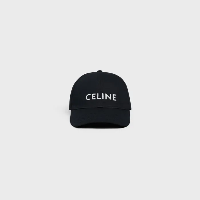 Celine Baseball Cap In Cotton Black Men CELINE HATS AND SOFT ACCESSORIES