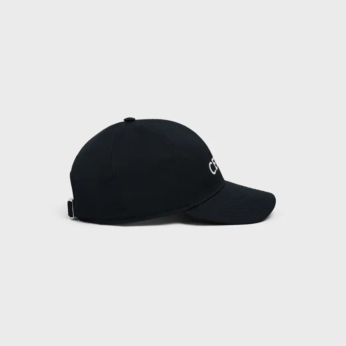Celine Baseball Cap In Cotton Black Men CELINE HATS AND SOFT ACCESSORIES