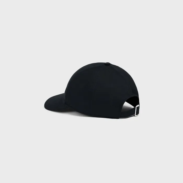 Celine Baseball Cap In Cotton Black Men CELINE HATS AND SOFT ACCESSORIES