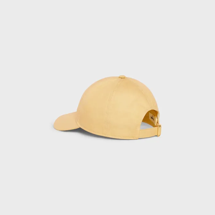 Celine Baseball Cap In Cotton Yellow Women CELINE HATS AND SOFT ACCESSORIES