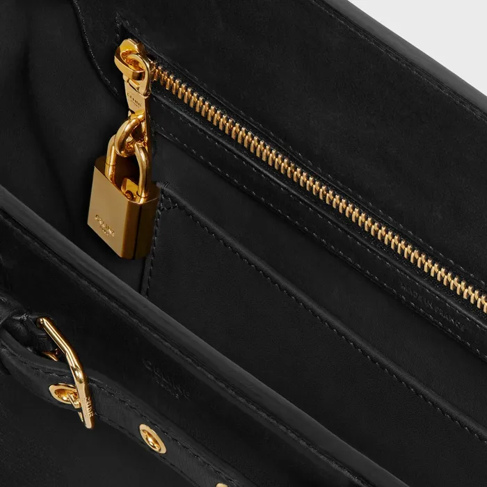 Celine Conti Bag In Natural Calfskin Black Women CELINE CONTI Celine Conti Bag In Natural Calfskin Black Women CELINE CONTI