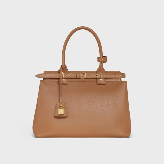 Celine Conti Bag In Supple Calfskin Bronze Women CELINE CONTI