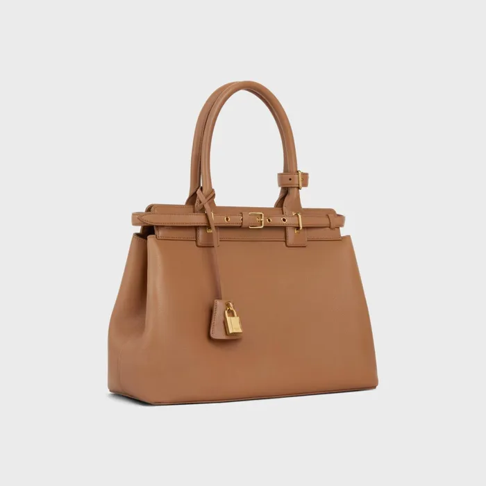 Celine Conti Bag In Supple Calfskin Bronze Women CELINE CONTI Celine Conti Bag In Supple Calfskin Bronze Women CELINE CONTI