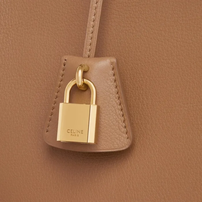 Celine Conti Bag In Supple Calfskin Bronze Women CELINE CONTI Celine Conti Bag In Supple Calfskin Bronze Women CELINE CONTI