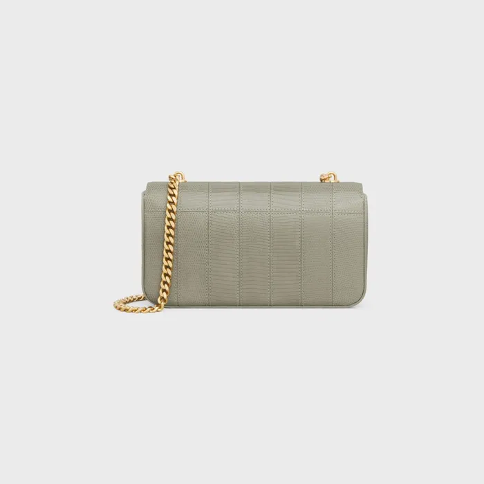 Chain Shoulder Bag Claude In Lizard Patchwork Green Clay Women CELINE CLAUDE Chain Shoulder Bag Claude In Lizard Patchwork Green Clay Women CELINE CLAUDE