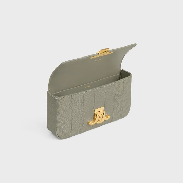 Chain Shoulder Bag Claude In Lizard Patchwork Green Clay Women CELINE CLAUDE Chain Shoulder Bag Claude In Lizard Patchwork Green Clay Women CELINE CLAUDE