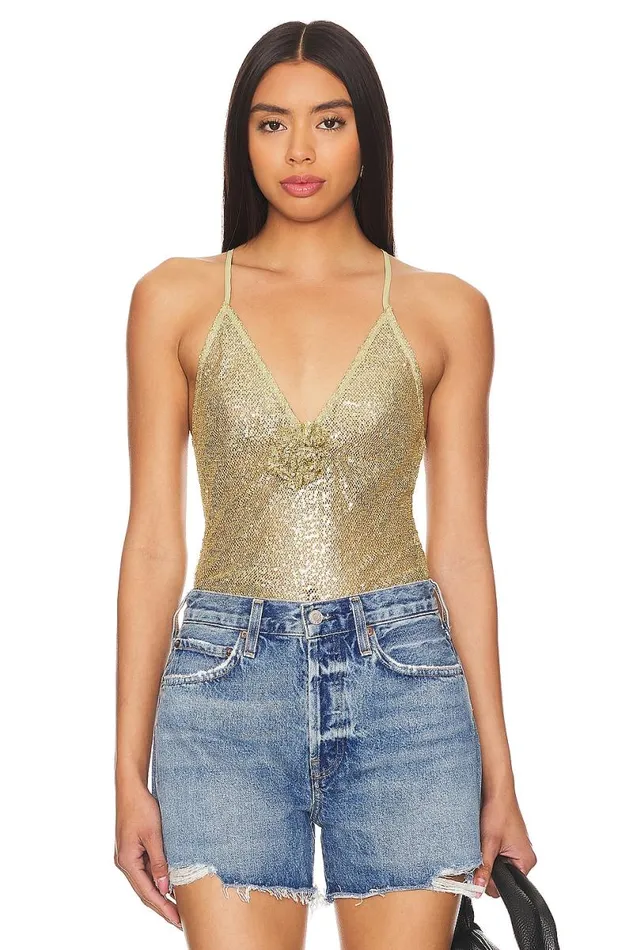 Charlotte Top Gold Sand Women Lovers and Friends Tops