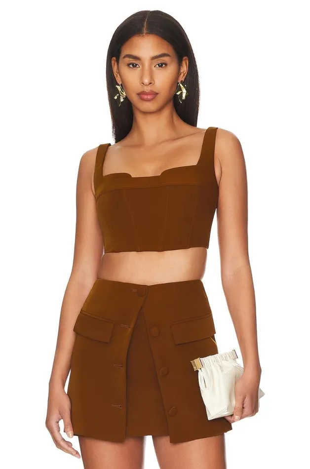 Christelle Top Mocha Brown Women Lovers and Friends Tops