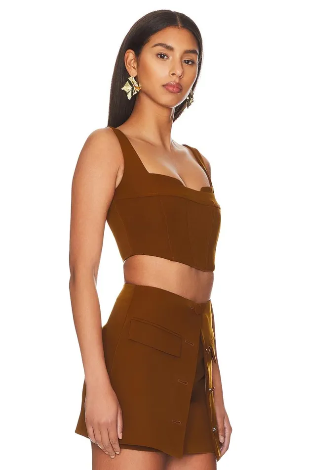 Christelle Top Mocha Brown Women Lovers and Friends Tops