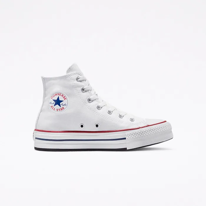 Converse High Top Chuck Taylor All Star EVA Lift Platform Whitegarnetnavy 8211 Kids Converse High Top Chuck Taylor All Star EVA Lift Platform Whitegarnetnavy 8211 Kids