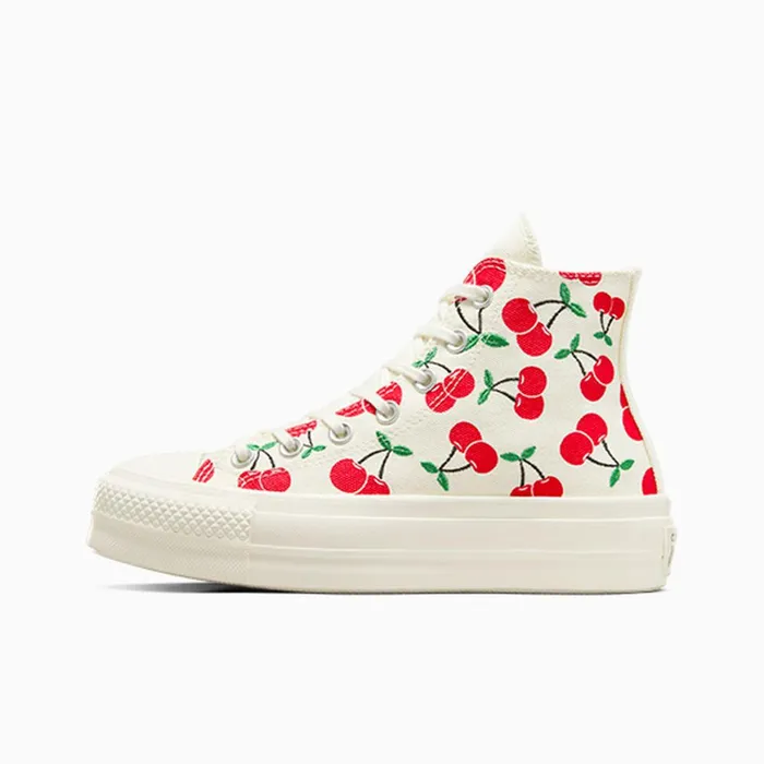 Converse Lift Platforms Chuck Taylor All Star Lift Platform Cherries Egretredgreen 8211 Women