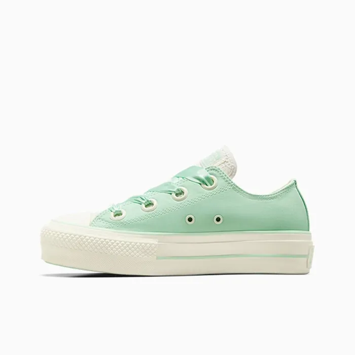 Converse Lift Platforms Chuck Taylor All Star Lift Platform Matte Satin Sticky Aloe Greenegretegret 8211 Women