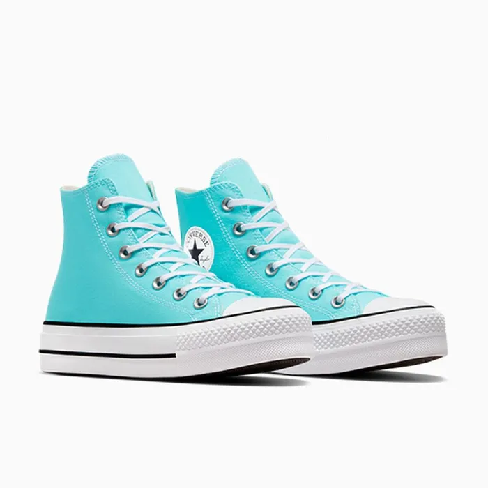 Converse Lift Platforms Chuck Taylor All Star Lift Platform Triple Cyanwhiteblack 8211 Women