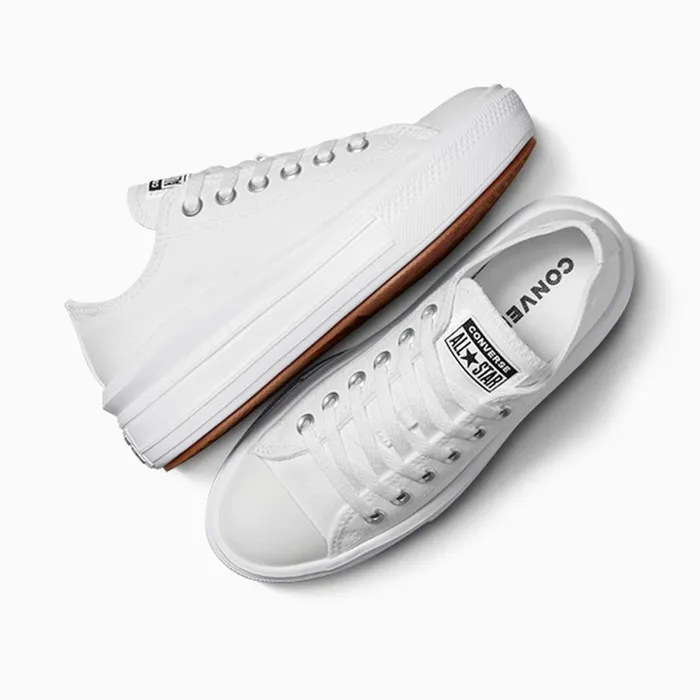 Converse Low Top Chuck Taylor All Star Move Platform Whitewhitewhite 8211 Women