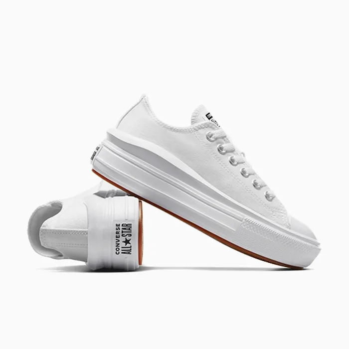 Converse Low Top Chuck Taylor All Star Move Platform Whitewhitewhite 8211 Women