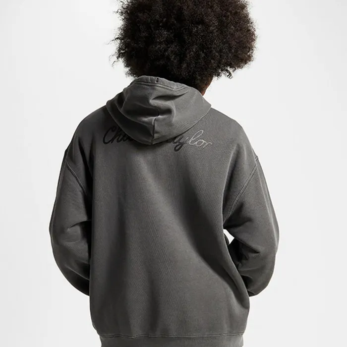 Converse Matching Sets Converse GoTo Sneaker Patch LooseFit Pullover Hoodie Converse Black 8211 MenWomen