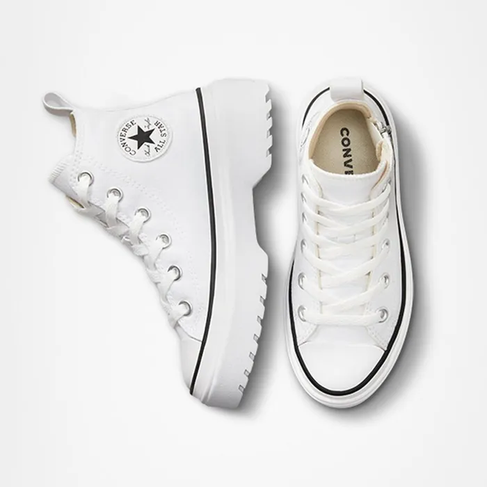 Converse Platforms Chuck Taylor All Star Lugged Lift Platform Canvas Whitewhiteblack 8211 Kids