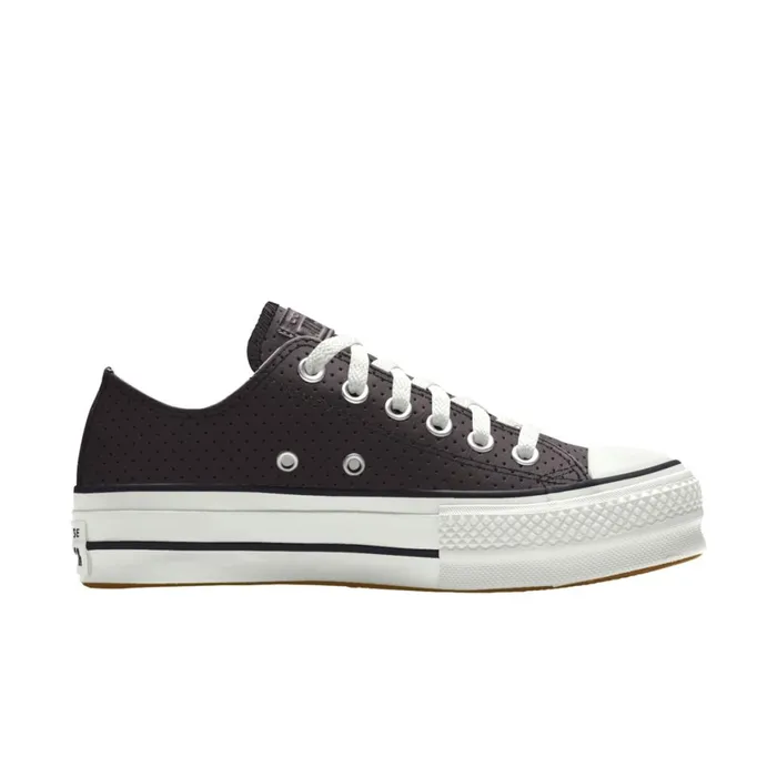 Converse Platforms Custom Chuck Taylor All Star Lift Platform Leather By You Black Perforated 8211 MenWomen Converse Platforms Custom Chuck Taylor All Star Lift Platform Leather By You Black Perforated 8211 MenWomen