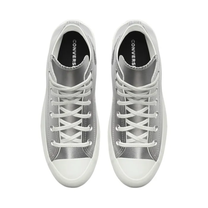 Converse Platforms Custom Chuck Taylor All Star Lugged Platform Leather By You Silver 8211 Women