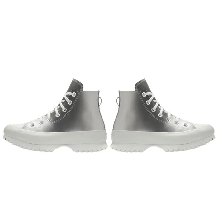 Converse Platforms Custom Chuck Taylor All Star Lugged Platform Leather By You Silver 8211 Women