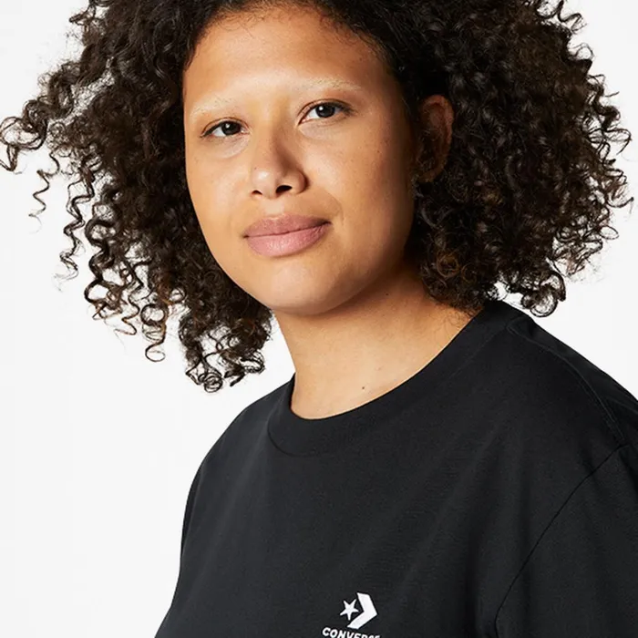 Converse Tops and Shirts Converse GoTo Embroidered Star Chevron StandardFit TShirt Black 8211 MenWomen