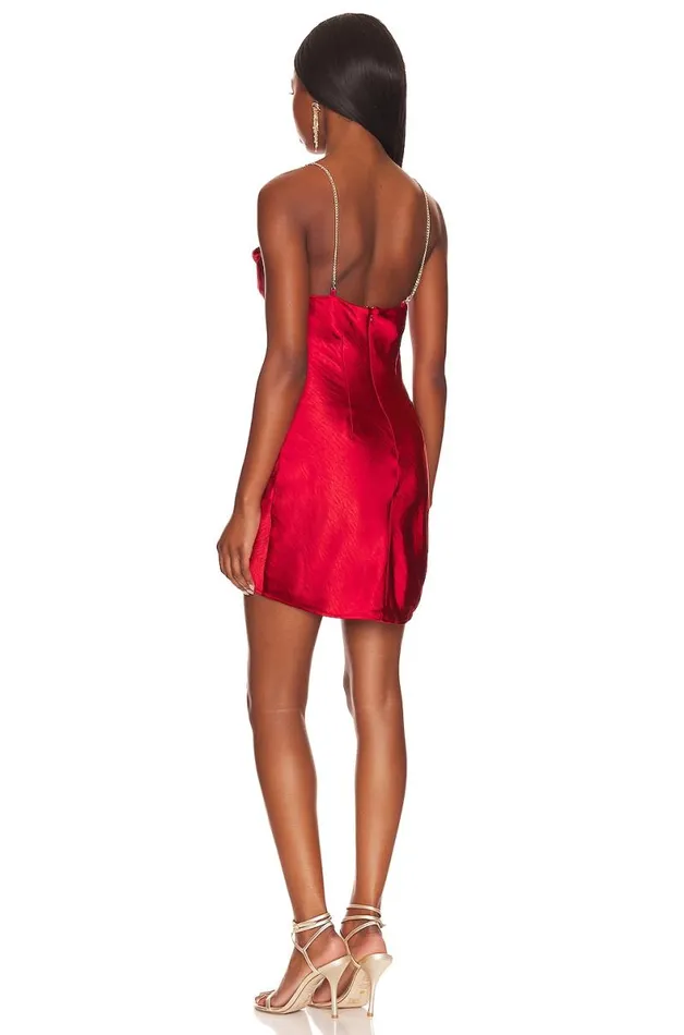 Cori Mini Dress Cherry Red Women Lovers and Friends Dresses