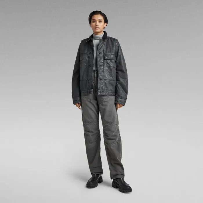 Denim Jackets MenWomen GStar RAW Unisex Utility Flap Pocket Lined Jacket Magma Cobler