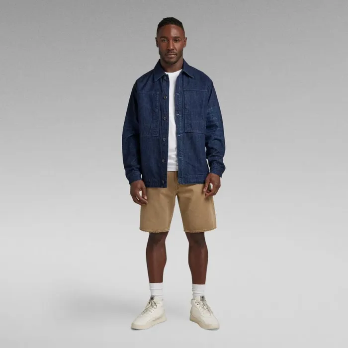 Denim Jackets MenWomen GStar RAW US Navy Unisex Shanorak Worn In Waterfront