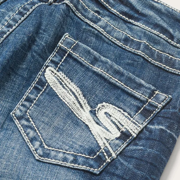 Denim Women Stetson 816 Fit Jeans With White quotSquot Back Pocket Blue