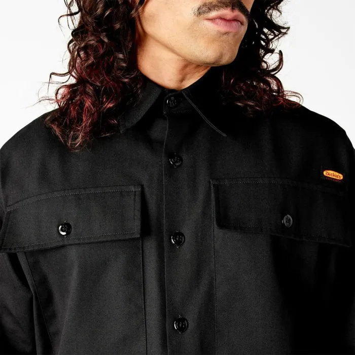 Dickies Button Up Dickies X Willy Chavarria Long Sleeve Work Shirt Black Black bk 8211 Men Dickies Button Up Dickies X Willy Chavarria Long Sleeve Work Shirt Black Black bk 8211 Men