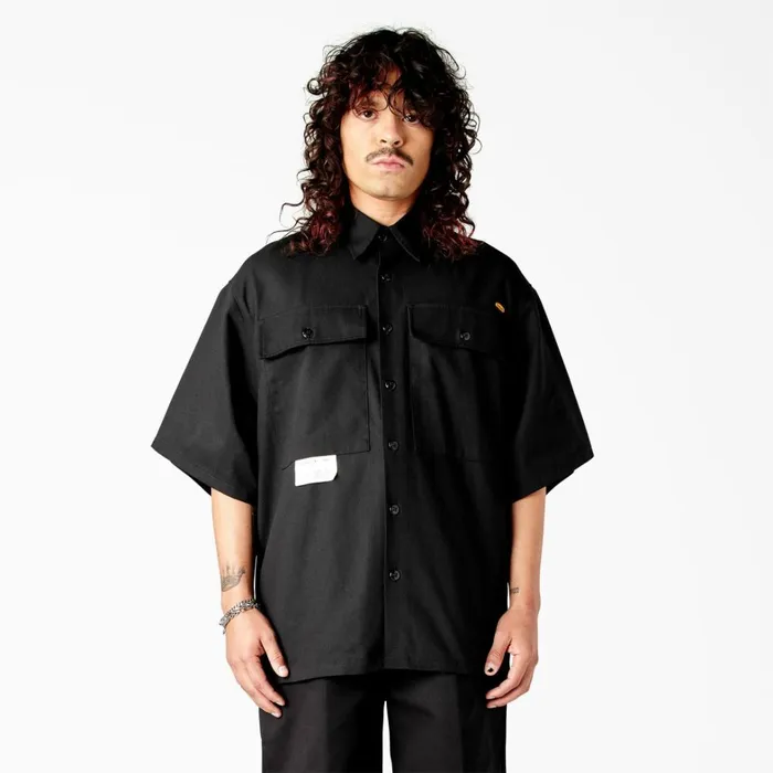 Dickies Button Up Dickies X Willy Chavarria Short Sleeve Work Shirt Black Black bk 8211 Men Dickies Button Up Dickies X Willy Chavarria Short Sleeve Work Shirt Black Black bk 8211 Men