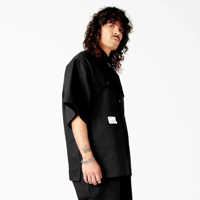 Dickies Button Up Dickies X Willy Chavarria Short Sleeve Work Shirt Black Black bk 8211 Men Dickies Button Up Dickies X Willy Chavarria Short Sleeve Work Shirt Black Black bk 8211 Men