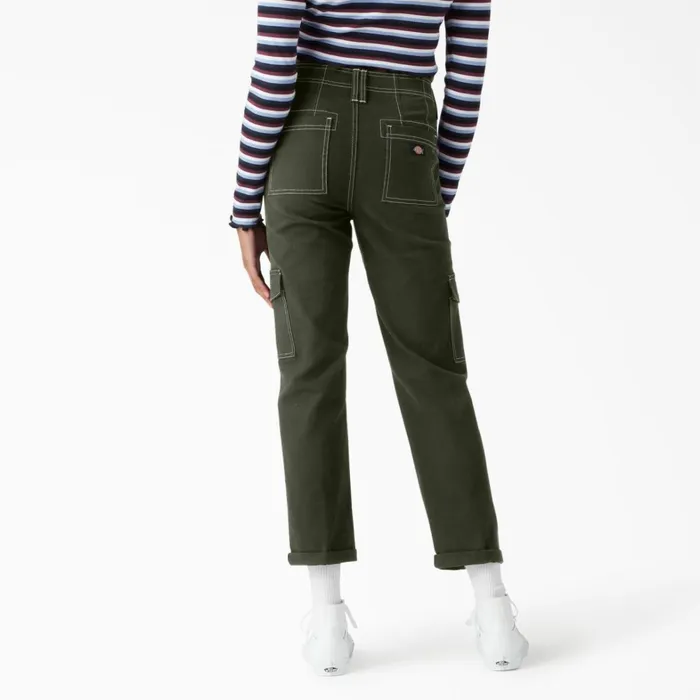 Dickies Cargo Women039s Skinny Fit Cuffed Cargo Pants Olive Green Olive Green og 8211 Women Dickies Cargo Women039s Skinny Fit Cuffed Cargo Pants Olive Green Olive Green og 8211 Women