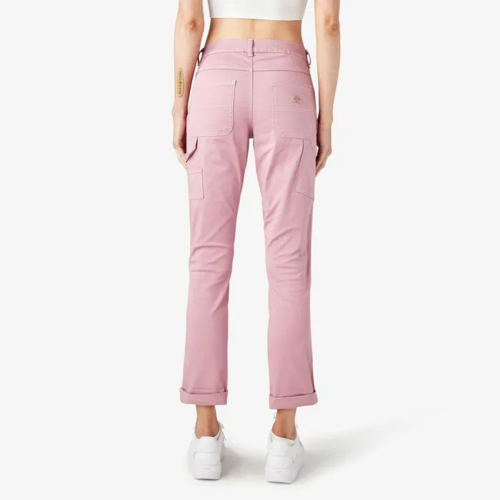 Dickies Carpenter Women039s Slim Straight Fit Roll Hem Carpenter Pants Foxglove Foxglove f2g 8211 Women Dickies Carpenter Women039s Slim Straight Fit Roll Hem Carpenter Pants Foxglove Foxglove f2g 8211 Women