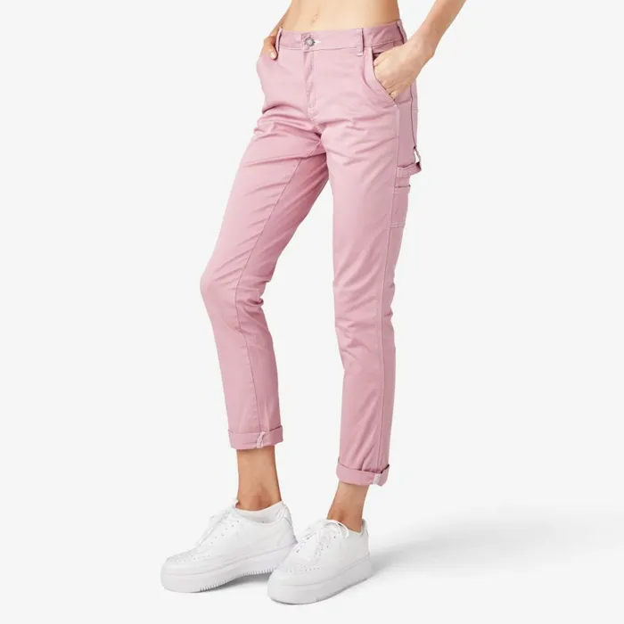 Dickies Carpenter Women039s Slim Straight Fit Roll Hem Carpenter Pants Foxglove Foxglove f2g 8211 Women Dickies Carpenter Women039s Slim Straight Fit Roll Hem Carpenter Pants Foxglove Foxglove f2g 8211 Women