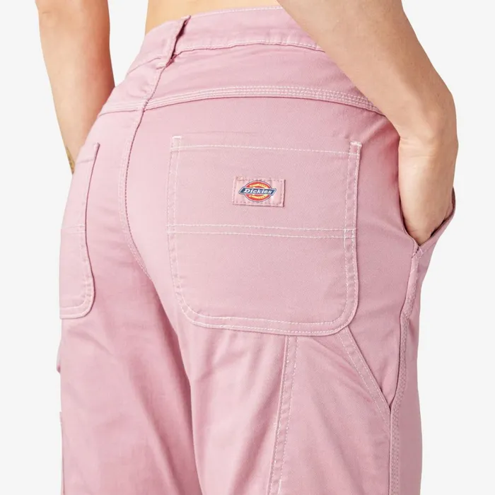 Dickies Carpenter Women039s Slim Straight Fit Roll Hem Carpenter Pants Foxglove Foxglove f2g 8211 Women Dickies Carpenter Women039s Slim Straight Fit Roll Hem Carpenter Pants Foxglove Foxglove f2g 8211 Women
