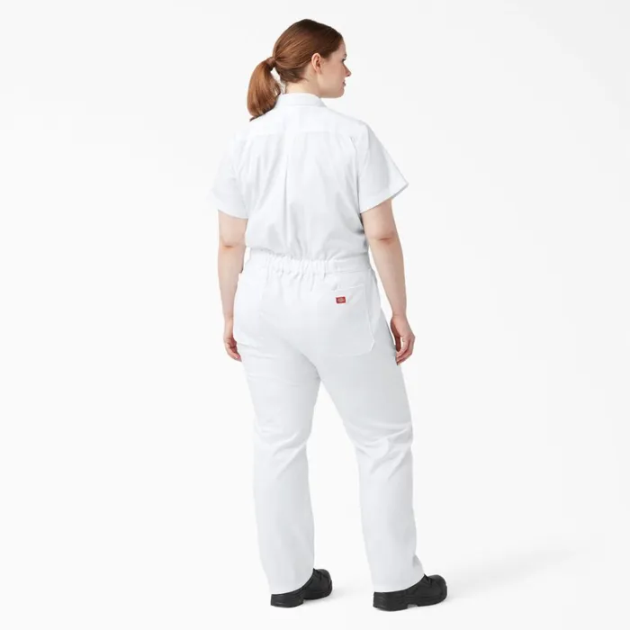 Dickies Coveralls Women039s Plus FLEX Cooling TempiQ Short Sleeve Coveralls White White wh 8211 Women Dickies Coveralls Women039s Plus FLEX Cooling TempiQ Short Sleeve Coveralls White White wh 8211 Women