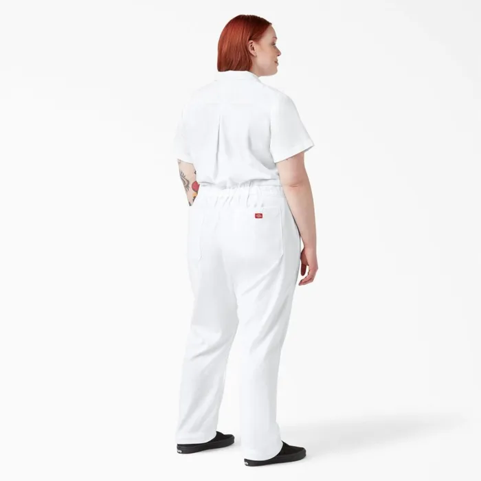 Dickies Coveralls Women039s Plus FLEX Cooling TempiQ Short Sleeve Coveralls White White wh 8211 Women Dickies Coveralls Women039s Plus FLEX Cooling TempiQ Short Sleeve Coveralls White White wh 8211 Women