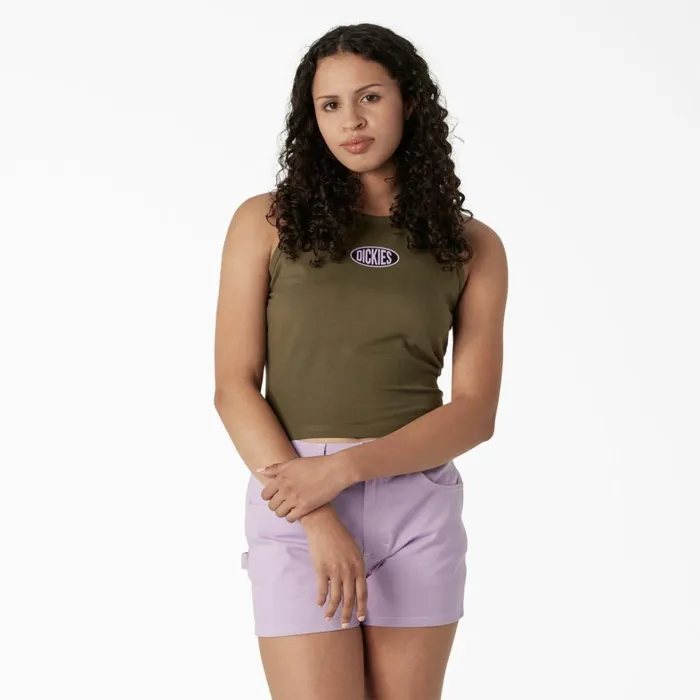 Dickies Cropped Tops Women039s Racerback Cropped Tank Top Military Green Military Green ml 8211 Women Dickies Cropped Tops Women039s Racerback Cropped Tank Top Military Green Military Green ml 8211 Women