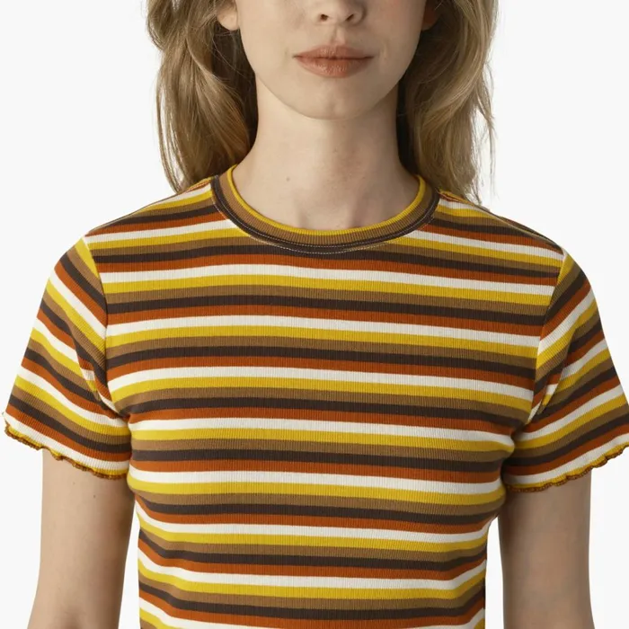 Dickies Cropped Tops Women039s Striped Cropped Baby TShirt Ginger Honey Baby Stripe Ginger Honey Baby Stripe gsn 8211 Women Dickies Cropped Tops Women039s Striped Cropped Baby TShirt Ginger Honey Baby Stripe Ginger Honey Baby Stripe gsn 8211 Women