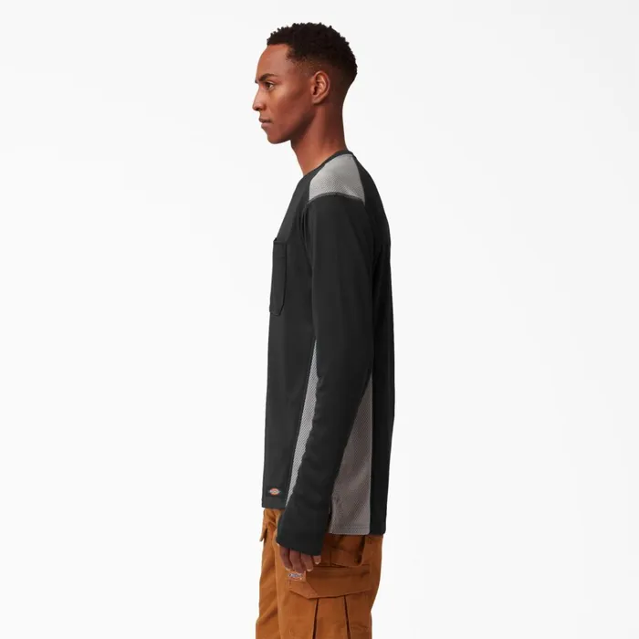 Dickies Hi Vis TempiQ 365 Long Sleeve Pocket TShirt Black Black kbk 8211 Men Dickies Hi Vis TempiQ 365 Long Sleeve Pocket TShirt Black Black kbk 8211 Men