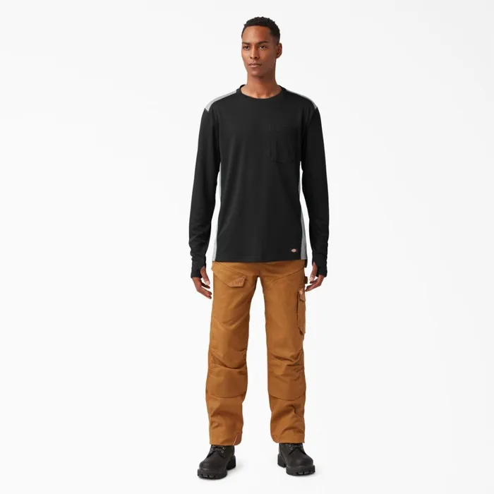 Dickies Hi Vis TempiQ 365 Long Sleeve Pocket TShirt Black Black kbk 8211 Men Dickies Hi Vis TempiQ 365 Long Sleeve Pocket TShirt Black Black kbk 8211 Men