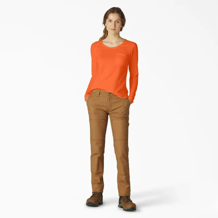 Dickies Hi Vis Women039s Cooling Long Sleeve Pocket TShirt Bright Orange Bright Orange bod 8211 Women Dickies Hi Vis Women039s Cooling Long Sleeve Pocket TShirt Bright Orange Bright Orange bod 8211 Women