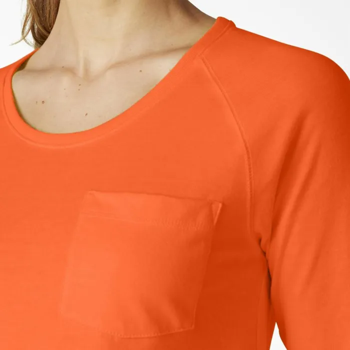 Dickies Hi Vis Women039s Cooling Long Sleeve Pocket TShirt Bright Orange Bright Orange bod 8211 Women Dickies Hi Vis Women039s Cooling Long Sleeve Pocket TShirt Bright Orange Bright Orange bod 8211 Women
