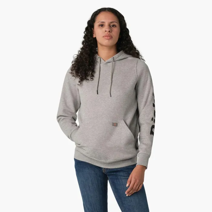 Dickies Hoodies and Sweatshirts Women039s Water Repellent Sleeve Logo Hoodie Heather Gray Heather Gray hg 8211 Women Dickies Hoodies and Sweatshirts Women039s Water Repellent Sleeve Logo Hoodie Heather Gray Heather Gray hg 8211 Women